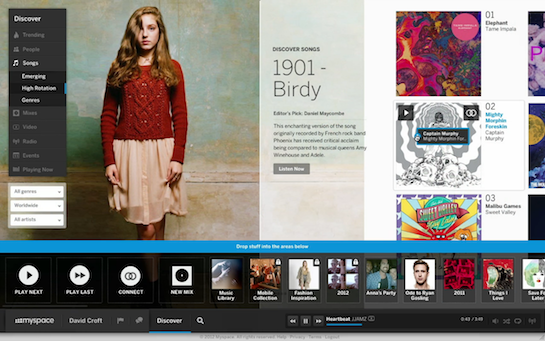 screen shot 2012 09 26 at 11 03 51 am The Myspace Comeback: It’s Hot, It’s Hip, It’s Happening Now